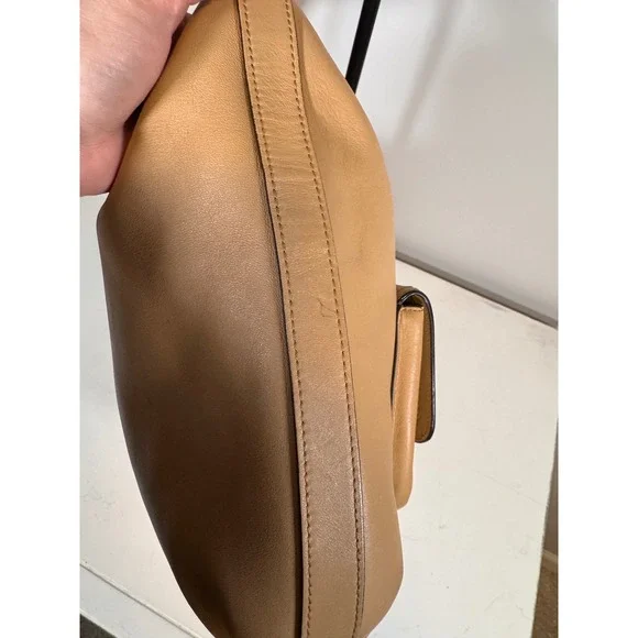 Coach Legacy Courtney Tan Leather Hobo Shoulder Bag with Turnlock Pocket - Picture 5 of 11